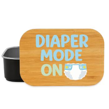 MODE COUCHE SUR LA CHEMISE – Conception Bébé & Parent - Boîte à goûter - noir - Devant