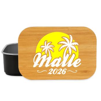 Malle 2026 Palm Trees Beach - Lunch Box - black - Front