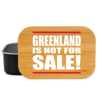 Greenland Is Not For Sale Shirt - Lunch Box - Schwarz - Vorne