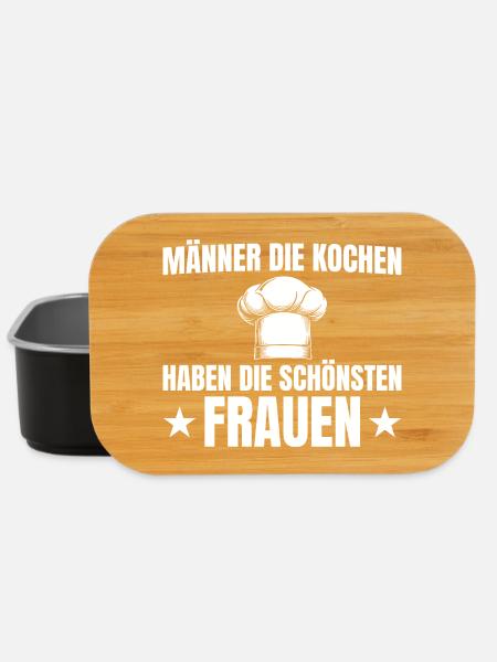 Männer die kochen haben die schönsten Frauen - Lunch Box - Schwarz