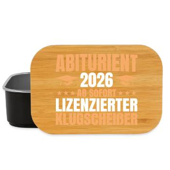 Abitur 2026 : Examen final réussi, Abitur - Boîte à goûter - noir - Devant