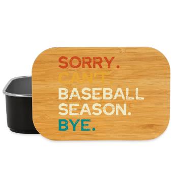 Sorry, Baseball-Saison vorbei - Lunch Box - Schwarz - Vorne