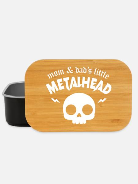 le petit metalleux de maman et papa metal musique - Boîte à goûter - noir