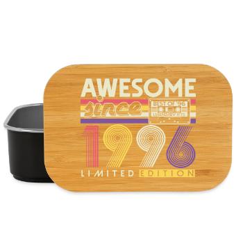 30. Geburtstag Retro Geschenk 1996 Jahrgang - Lunch Box - Schwarz - Vorne