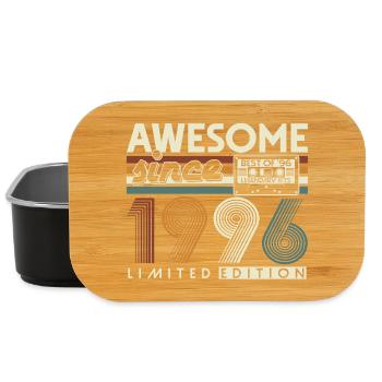 30. Geburtstag Retro Geschenk 1996 Jahrgang - Lunch Box - Schwarz - Vorne