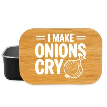 Je fais pleurer les oignons - Boîte à goûter - noir - Devant