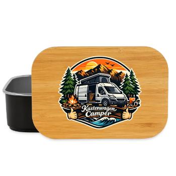 Kastenwagen Camper Abenteuer - Lunch Box - Schwarz - Vorne