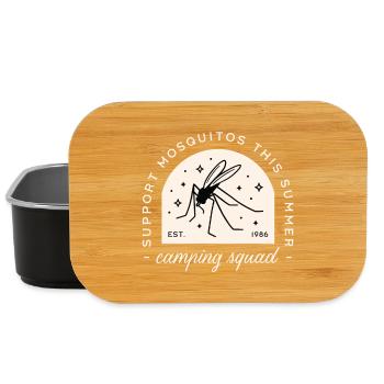 Camping-Mücken-Witz-Lager-Squad sarkastische Zitate - Lunch Box - Schwarz - Vorne