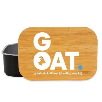 GOAT Snack Saying - Lunch Box - black - Front