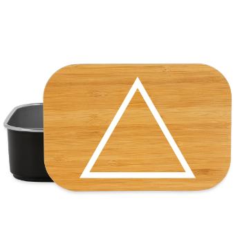 Symbole de l’élément d’alchimie du feu - Boîte à goûter - noir - Devant
