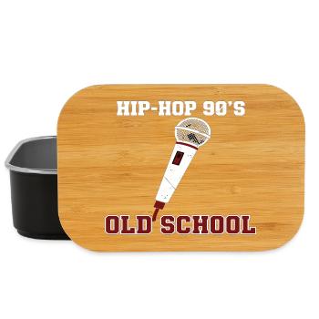Hip Hop 90s Old School DJ Vinyl - Lunch Box - black - Front