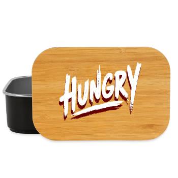 Hungry Brush Schrift – Streetwear Stil - Lunch Box - Schwarz - Vorne