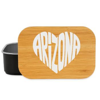 Arizona Heart Typo - Lunch Box - black - Front