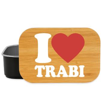 J’adore le design rétro de Trabi Heart - Boîte à goûter - noir - Devant