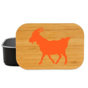 Ziege orange GOAT - Lunch Box - Schwarz - Vorne