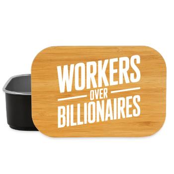 Workers Over Billionaires - Lunch Box - black - Front