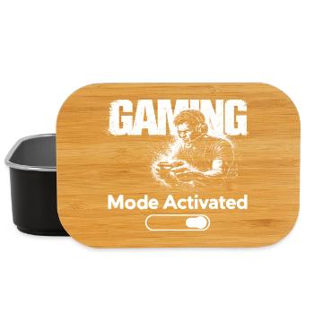 Mode Jeu Shirt Activé Cadeau Joueur Drôle - Boîte à goûter - noir - Devant