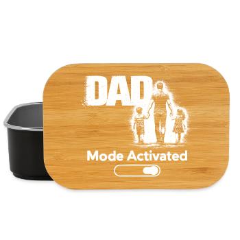 Mode papa toujours activé Chemise cadeau drôle - Boîte à goûter - noir - Devant