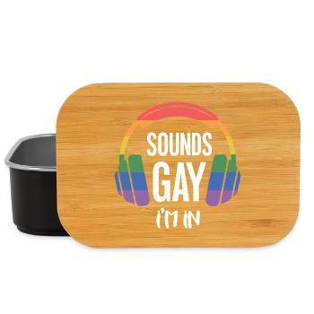 LGBT-Pride-Monat – Klingt schwul, ich bin dabei. - Lunch Box - Schwarz - Vorne