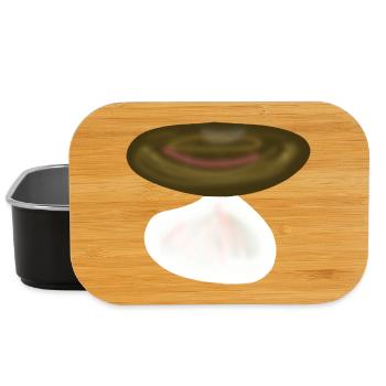 Mushroom Mushrooms Nature - Lunch Box - black - Front
