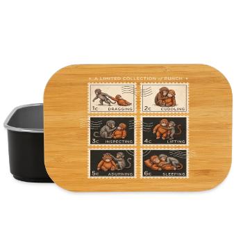 Stamps Baby Monkey Punch - Lunch Box - black - Front