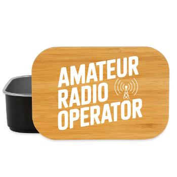 Amateur Radio Operator - Lunch Box - black - Front