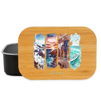 Ibiza Urlaub Travel – Balearen Strand & Party - Lunch Box - Schwarz - Vorne