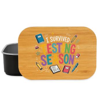 Ich habe die Klausurphase überlebt Schule Humor - Lunch Box - Schwarz - Vorne