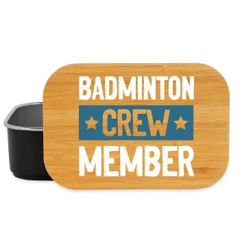Équipe de badminton - Boîte à goûter - noir - Devant