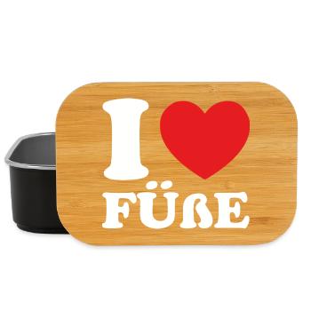 Ich Liebe Füße - Lunch Box - Schwarz - Vorne