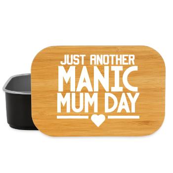 Just Another Manic Mum Day - Lunch Box - black - Front