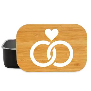 Wedding, Engagement, Wedding Celebration - Lunch Box - black - Front