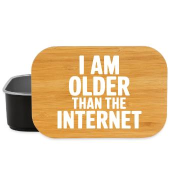 I Am Older Than The Internet - Lunch Box - black - Front