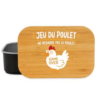 Jeu du Poulet Game Over - Boîte à goûter - noir - Devant