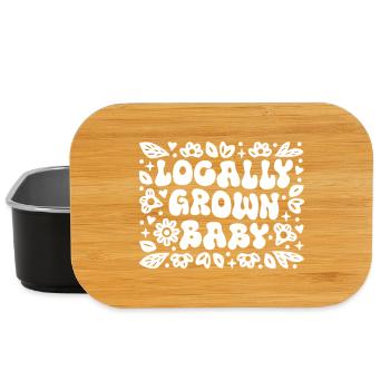 Lokal gewachsenes Baby, lustige Schwangerschaft - Lunch Box - Schwarz - Vorne