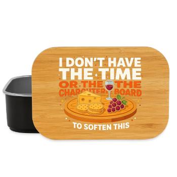 Humour sur le plateau de fromages : il est temps d’adoucir cela - Boîte à goûter - noir - Devant