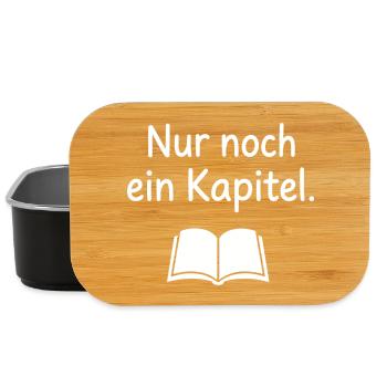 Nur noch ein Kapitel Buch Leser Spruch T-Shirt - Lunch Box - Schwarz - Vorne