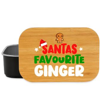 Weihnachtsmanns Lieblingsingwer - Lunch Box - Schwarz - Vorne
