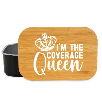 Insurance Agent Costume Coverage Queen Medicare - Lunch Box - black - Front