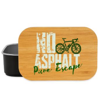 No Asphalt Pure Escape - Lunch Box - black - Front