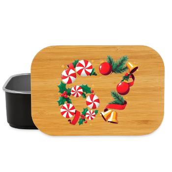 Pfefferminzkranz Weihnachtsstimmung - Lunch Box - Schwarz - Vorne
