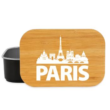 PARIS Skyline white - Lunch Box - black - Front