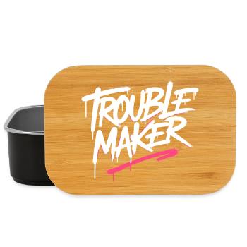Troublemaker Frechdachs Rabauke Geschwister Kinder - Lunch Box - Schwarz - Vorne