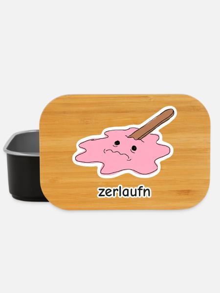 zerlaufn – Eis Meme - Lunch Box - Schwarz