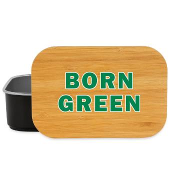 Born Green Strong Typography - Lunch Box - black - Front