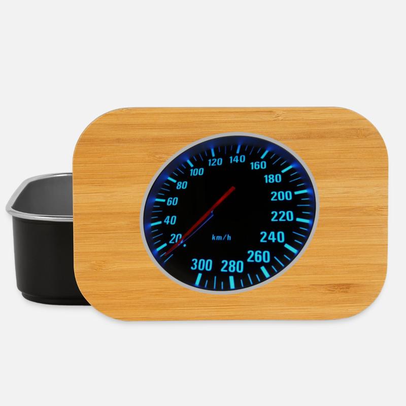 Blue Speedmeter - Tacho - Lunch Box - Schwarz