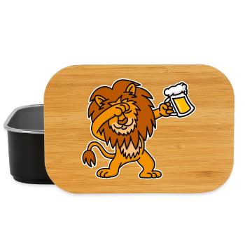 Löwe Bier Königstag König Niederländisch geschenk - Lunch Box - Schwarz - Vorne