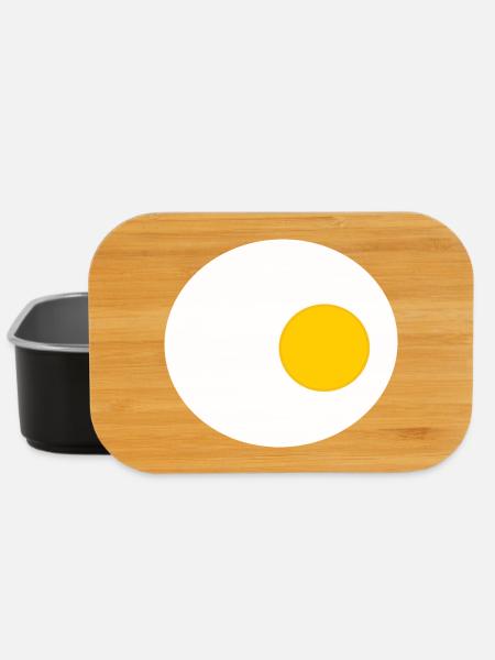 Spiegelei, Ei, Eier, Hühner, Huhn Geschenk  - Lunch Box - Schwarz