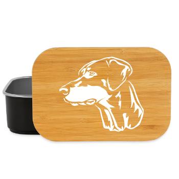 Doberman Head "Black Edition" - Lunch Box - black - Front