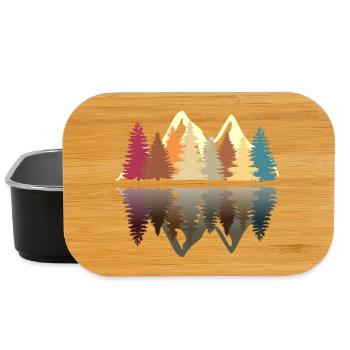 Wald am See T-shirt in retro look - Lunch Box - black - Front